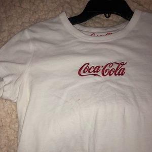 Coca Cola white tight Tshirt